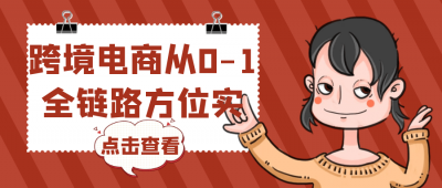 跨境电商从0-1全链路方位实操