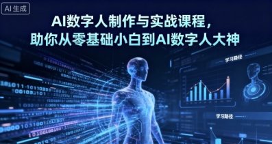 AI数字人制作 从零基础到大神